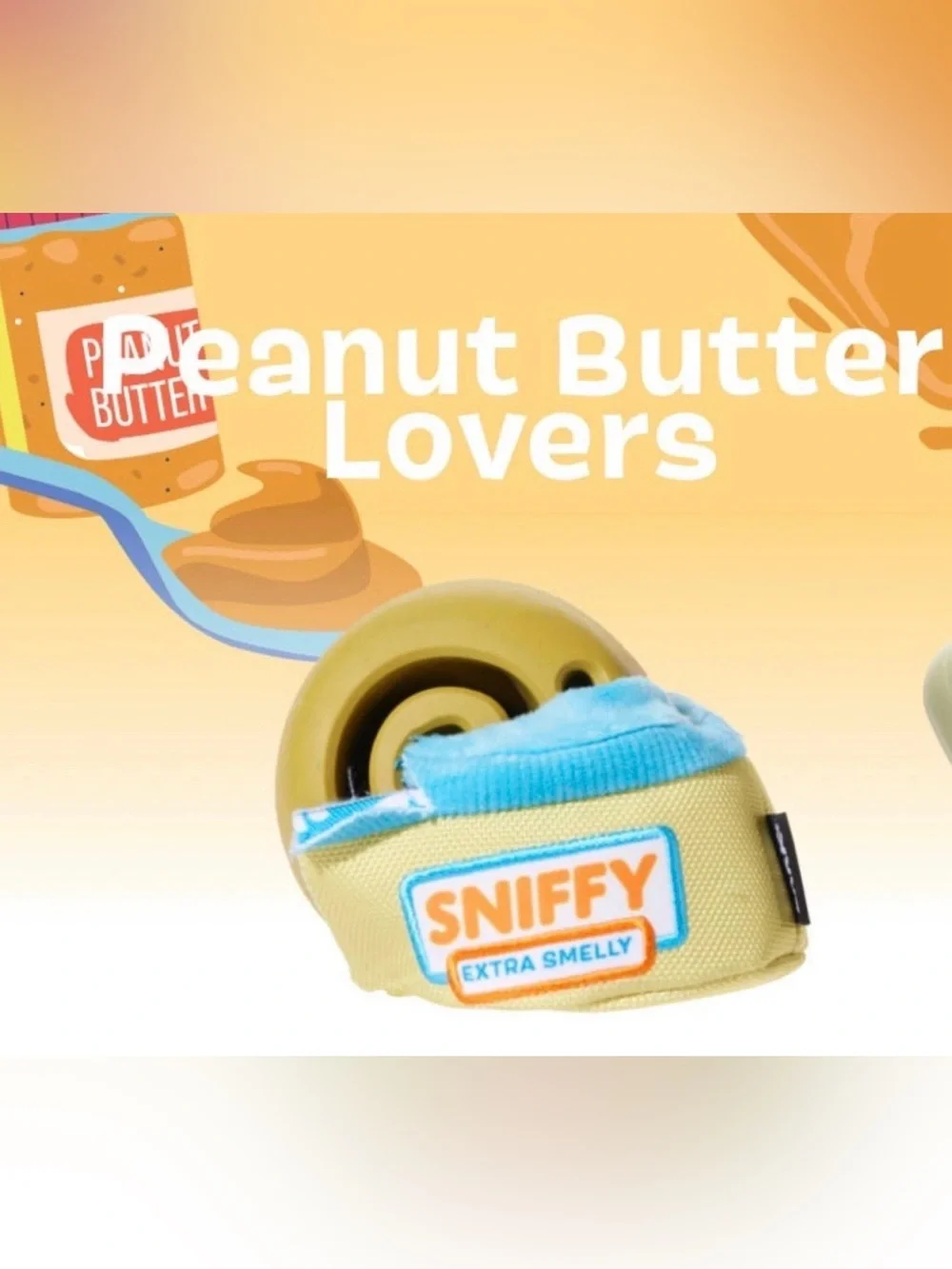Bark Box Super Chewer sniffy peanut butter jar NEW rip & reveal PB scented